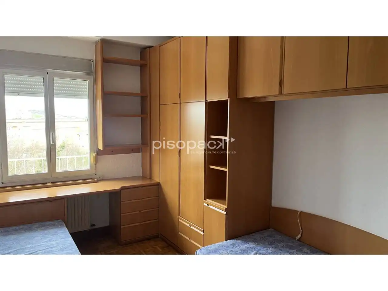 Bedroom of Flat for sale in  Pamplona / Iruña  with Heating, Parquet flooring and Alarm