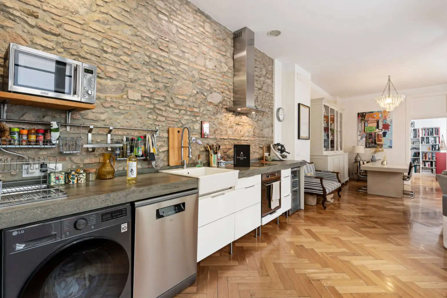 Kitchen of Apartments for sale in Málaga  with Air Conditioner, Storage room and Balcony