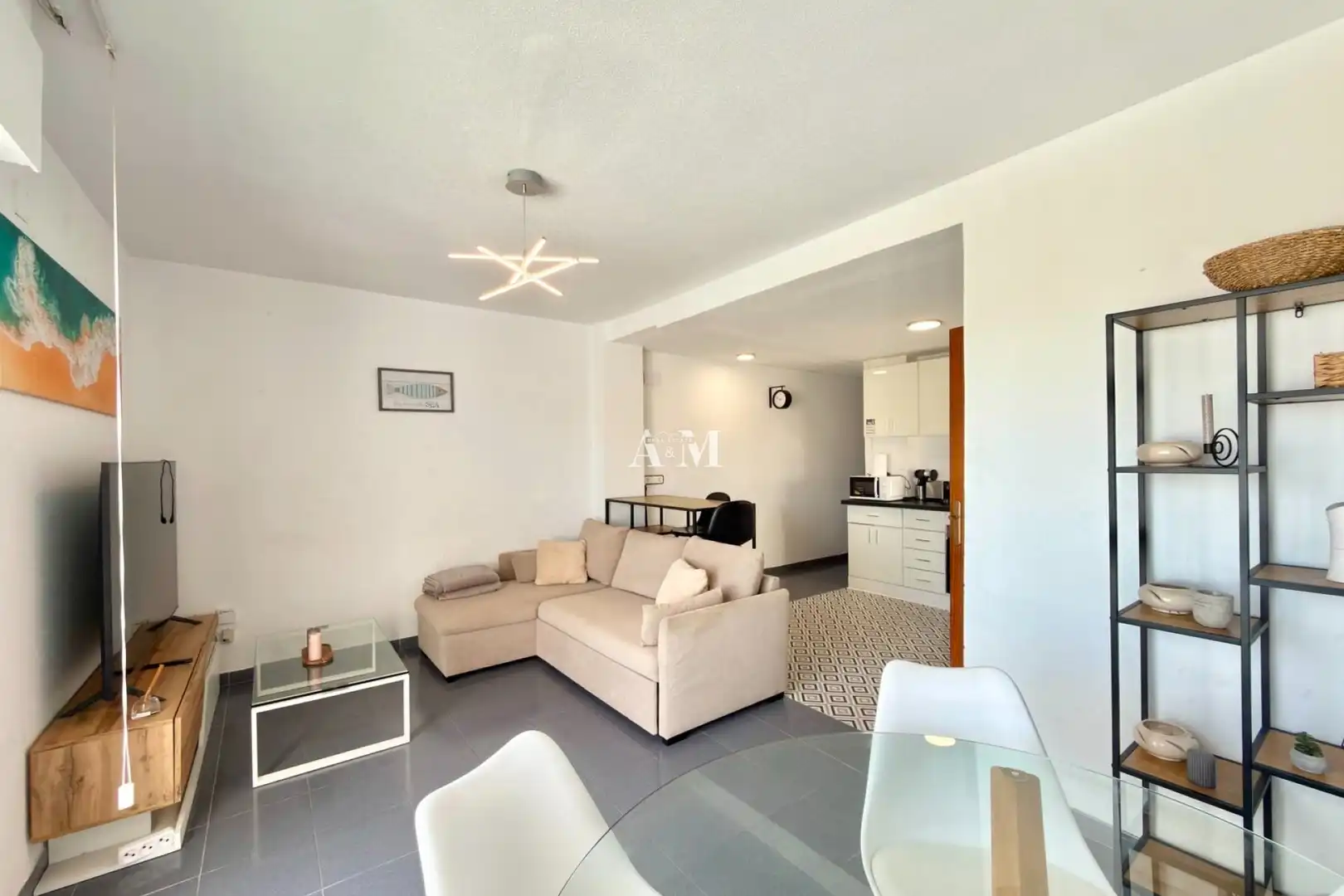 Living room of Flat for rent in Torrevieja  with Terrace, Furnished and Washing machine