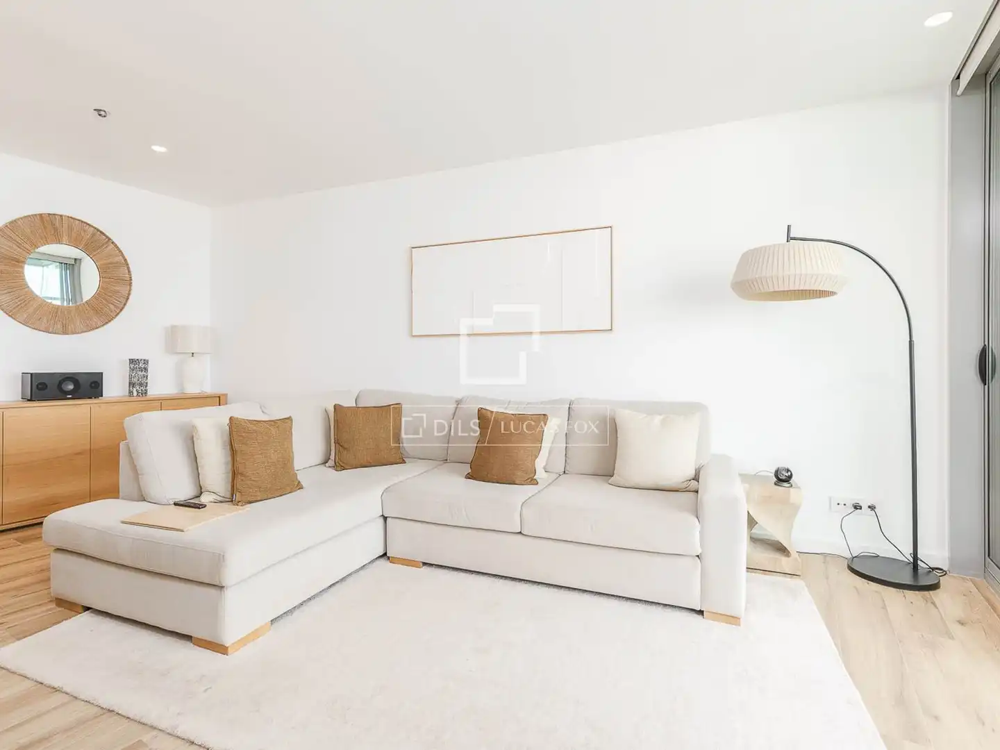 Sala de estar de Piso en venta en Barcelona con Aire acondicionado, Calefacción y Parquet