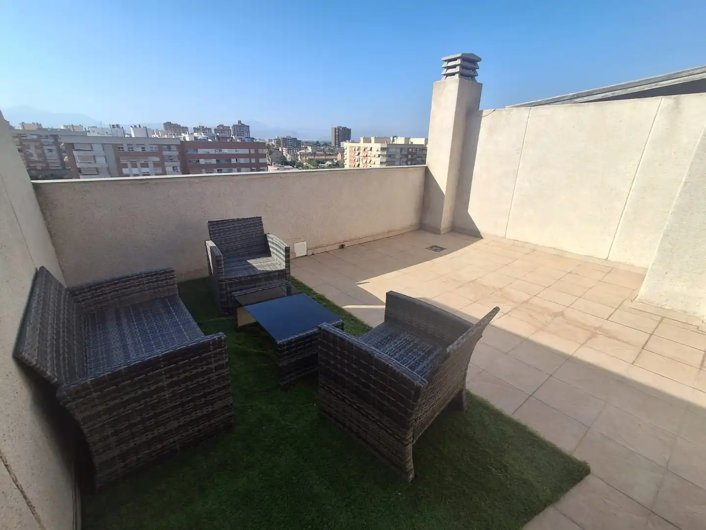 Terrace of Flat for rent in Alicante / Alacant  with Air Conditioner, Heating and Terrace