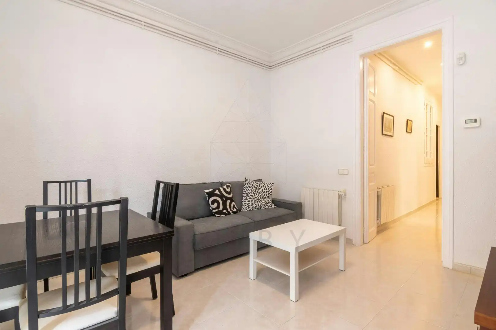 Living room of Flat for rent in Barcelona  with Air Conditioner, Heating and Furnished