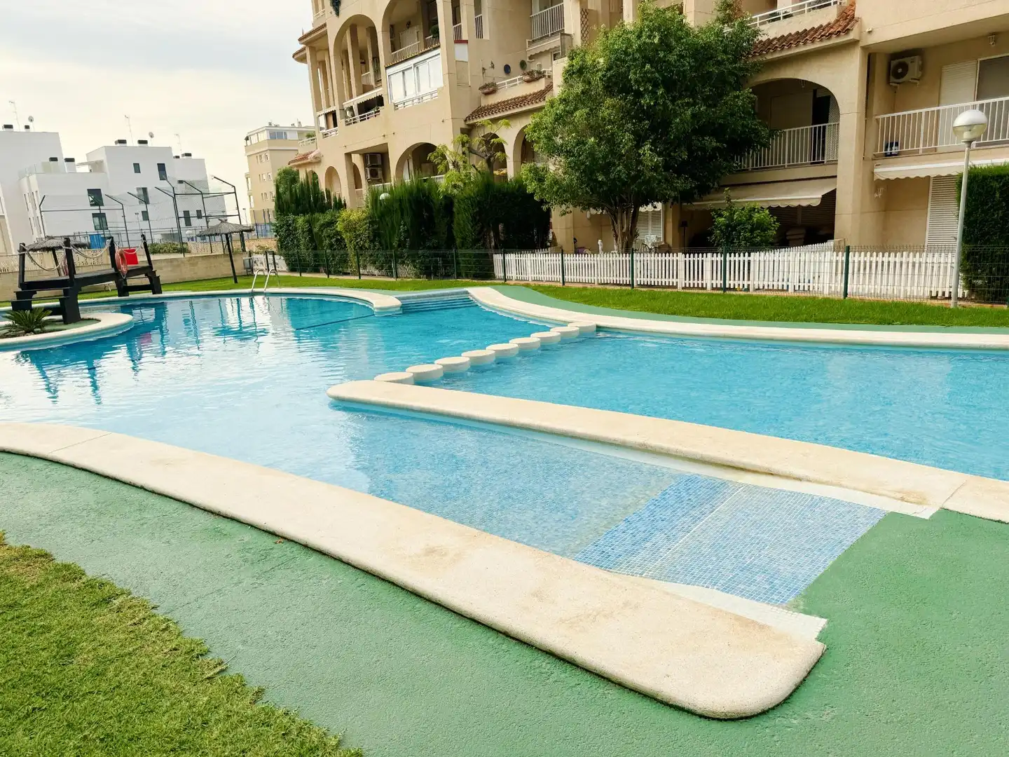 Swimming pool of Apartments for rent in El Campello  with Air Conditioner, Private garden and Terrace