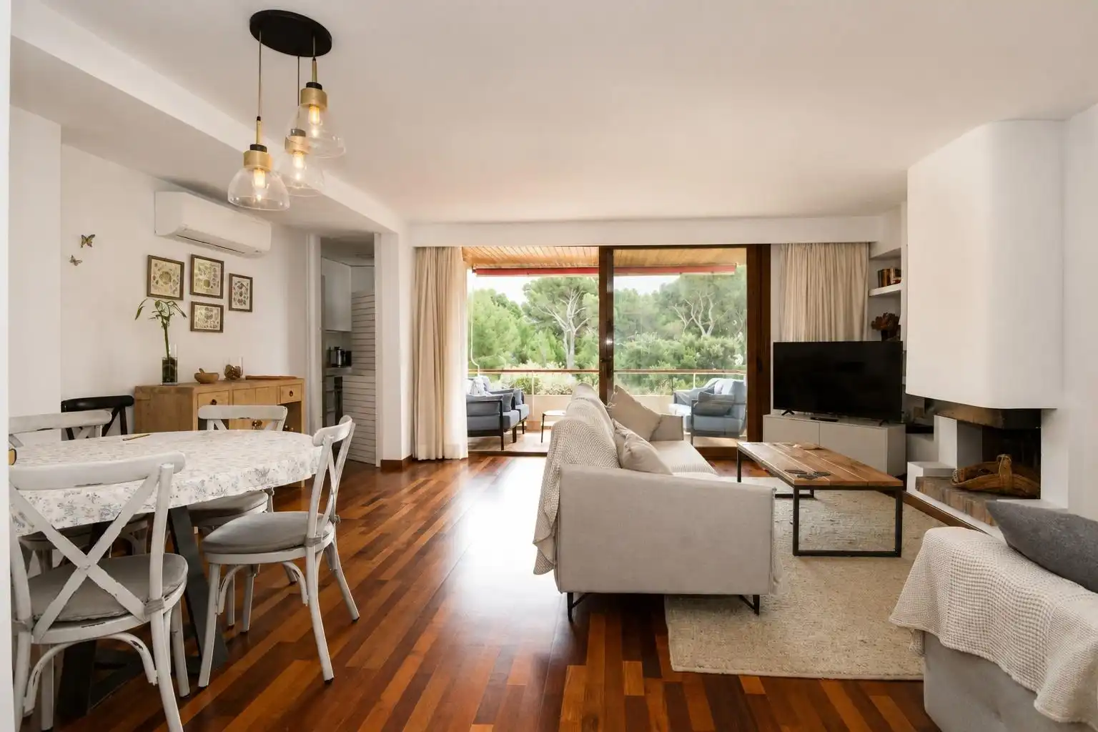 Living room of Flat for sale in Son Servera  with Air Conditioner, Private garden and Terrace