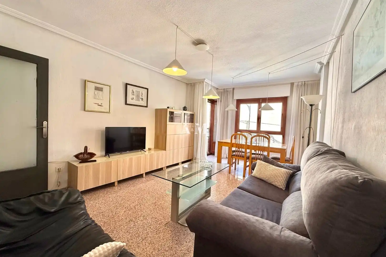 Sala de estar de Apartamento de alquiler en Almoradí con Calefacción, Terraza y Amueblado