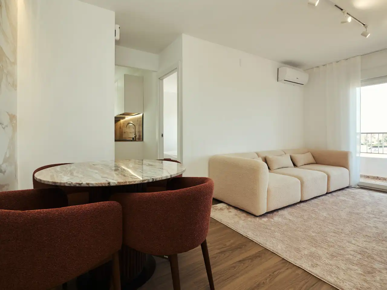 Wohnzimmer von Wohnungen zum Verkauf in Torrevieja mit Klimaanlage, Heizung und Terrasse