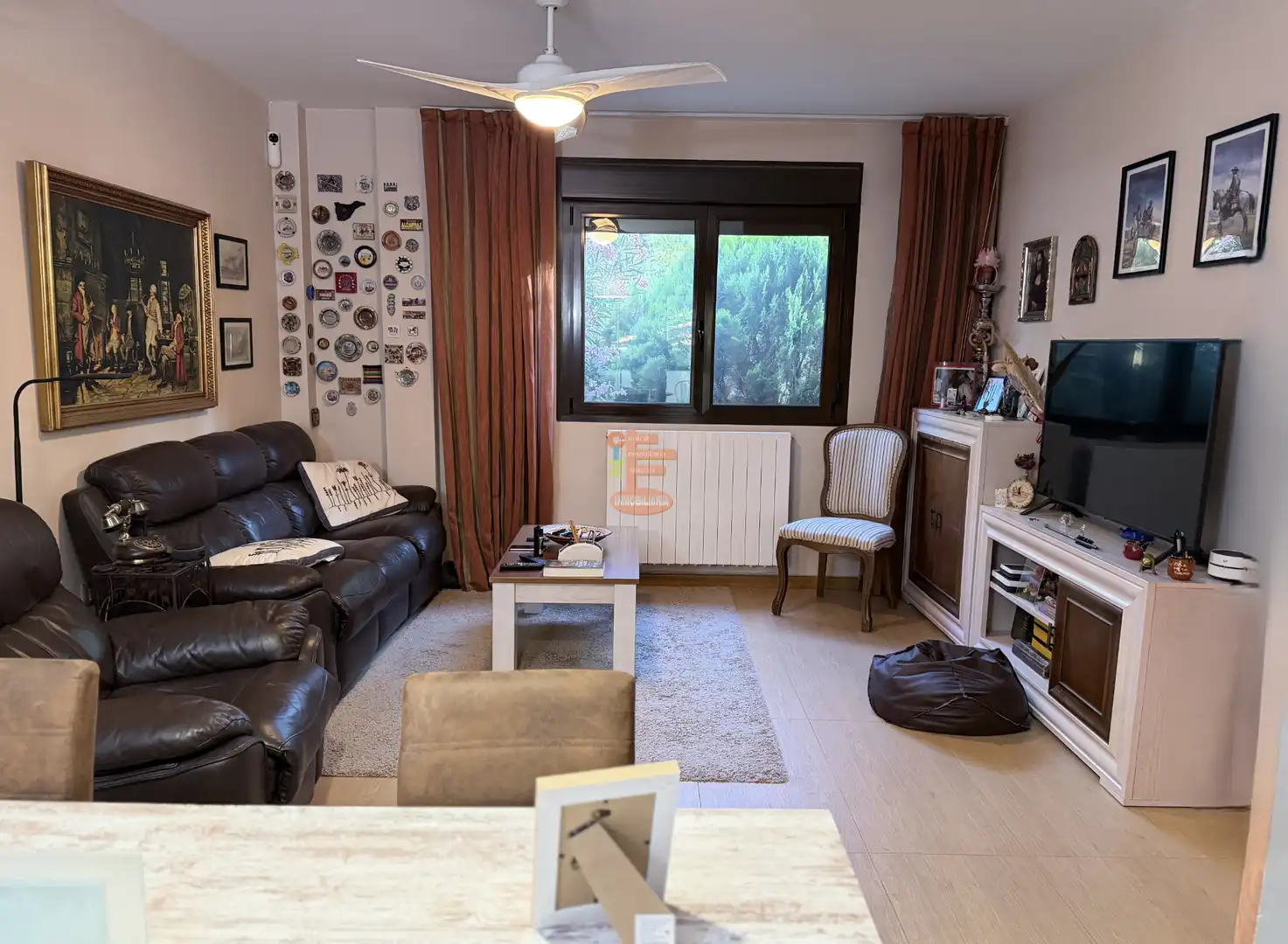 Living room of Houses for sale in Zaragoza  with Air Conditioner, Heating and Private garden