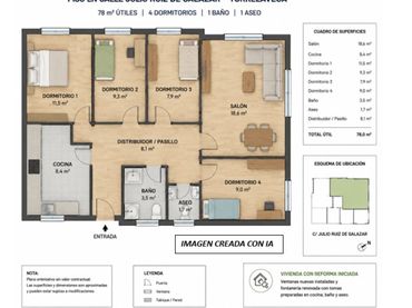 Appartement avec jardin à vendre à Torrelavega - C/ JULIO RUIZ SALAZAR 34
