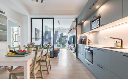 Kitchen of Flat for sale in  Madrid Capital  with Air Conditioner and Swimming Pool