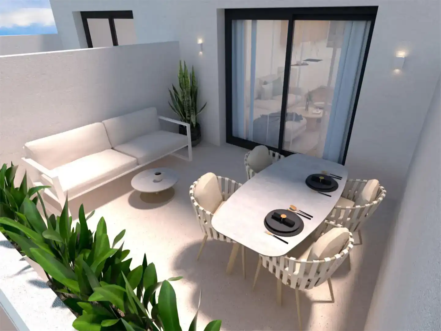 Terraza de Casa adosada en venta en Juneda con Parquet y Balcón