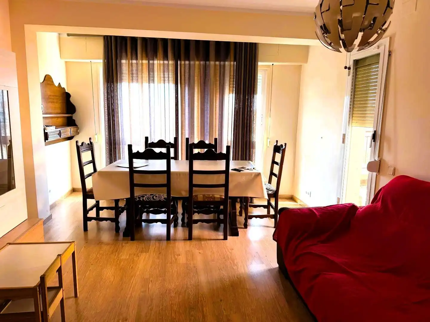 Dining room of Attic for rent in Lleida  with Air Conditioner, Terrace and Furnished