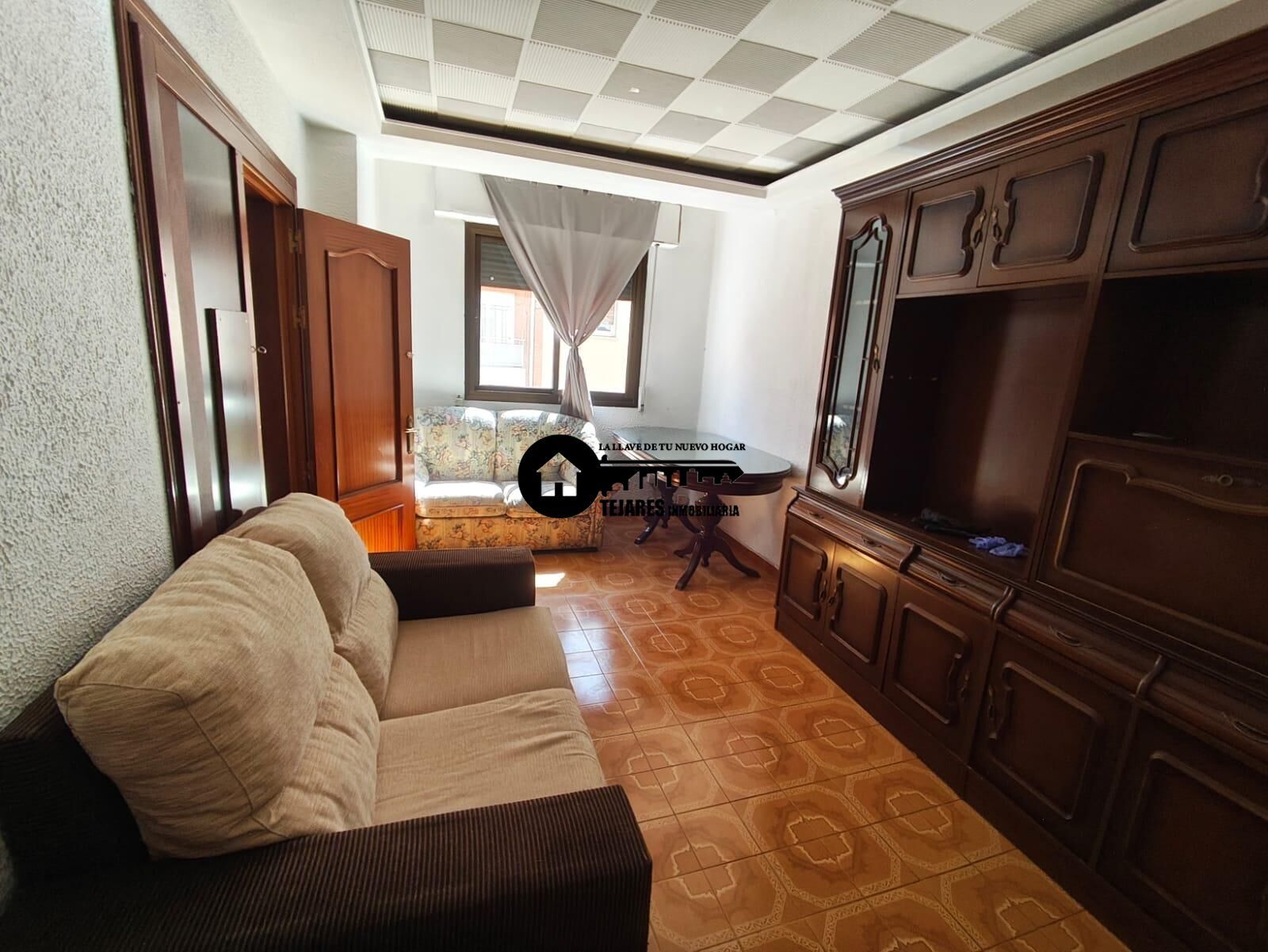Living room of Flat for sale in  Albacete Capital  with Air Conditioner, Furnished and Balcony