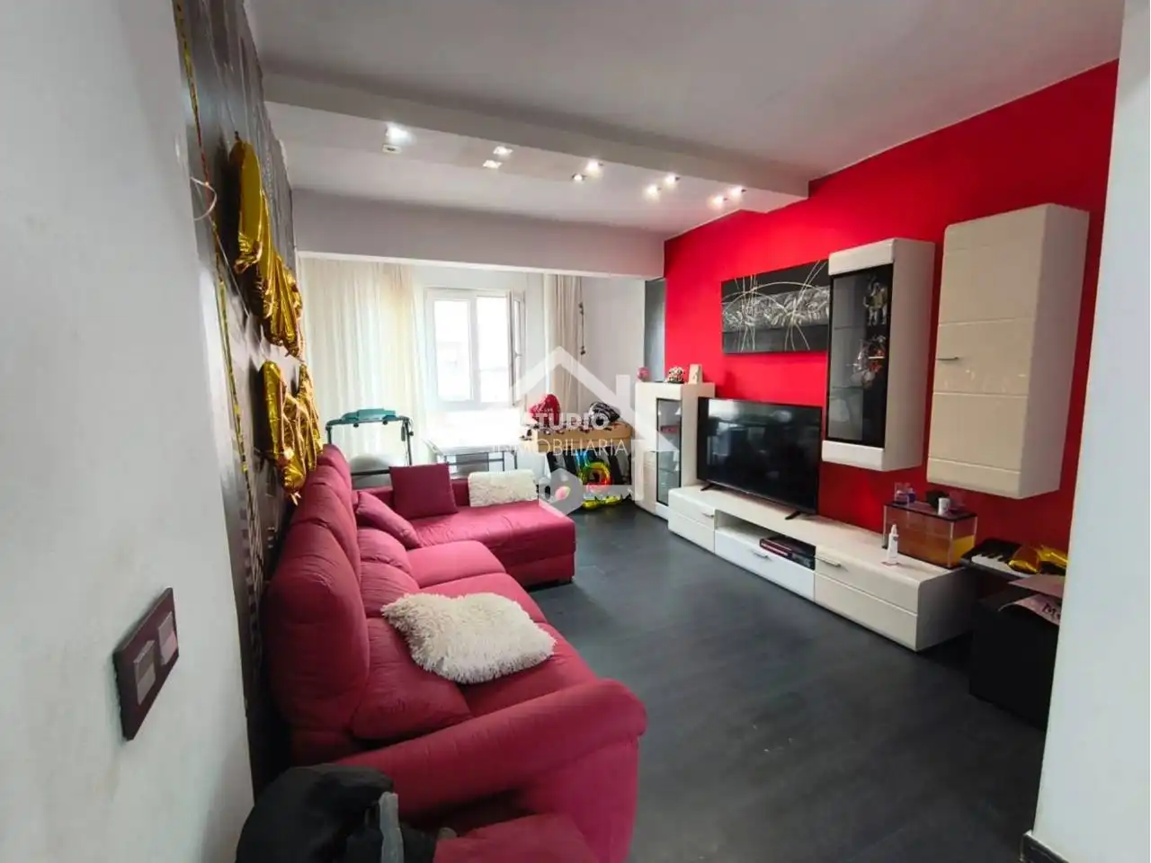 Sala de estar de Piso en venta en Fuenmayor con Calefacción, Terraza y Trastero