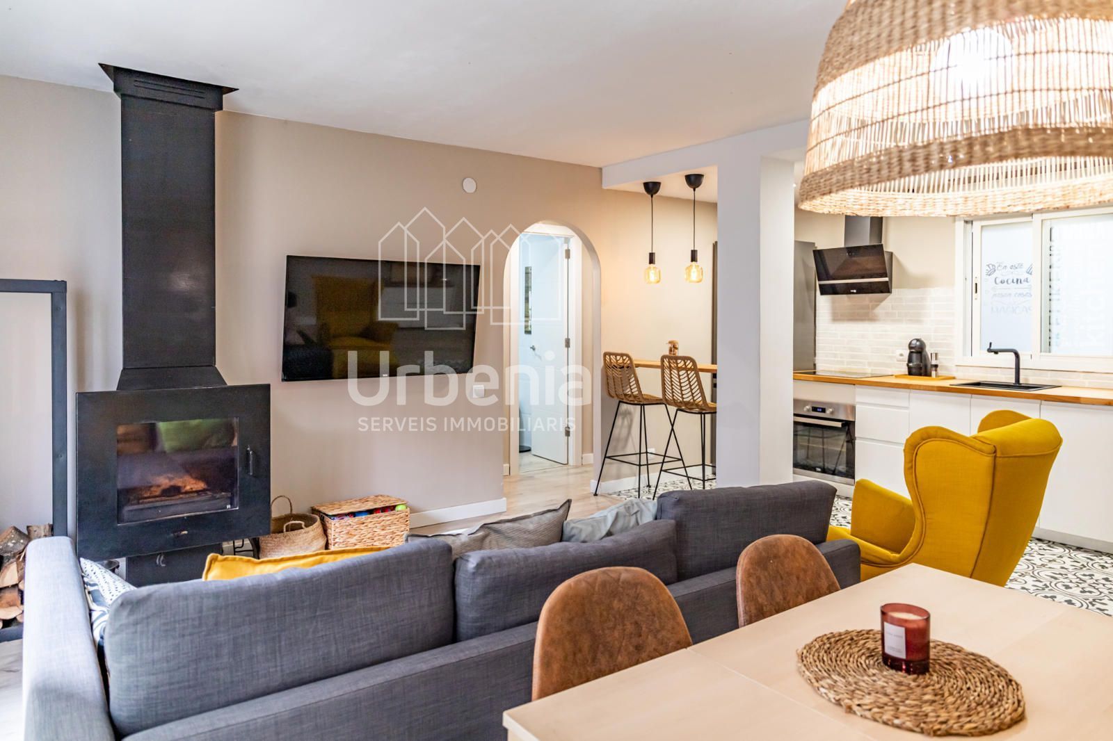 Living room of Flat for sale in Sant Iscle de Vallalta  with Heating, Terrace and Storage room