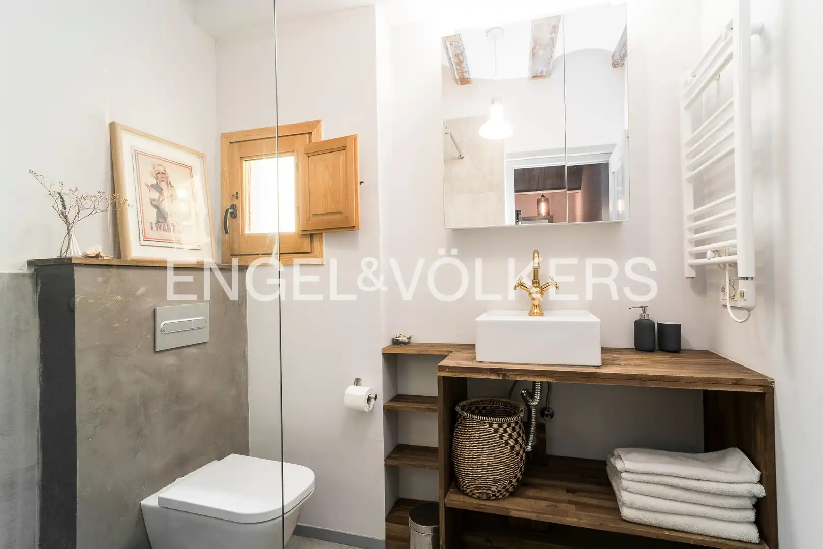 Bathroom of Flat for rent in Barcelona  with Air Conditioner, Heating and Storage room