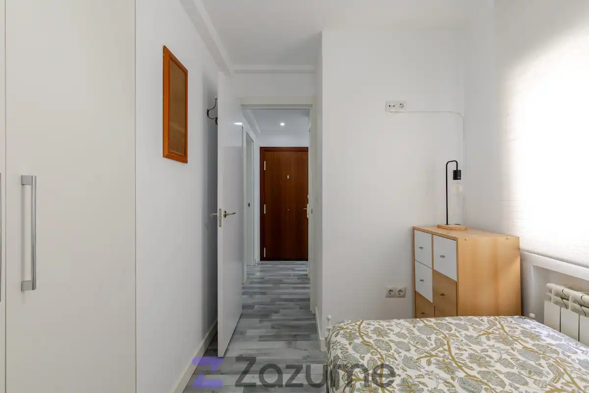 Schlafzimmer von Wohnung zur Miete in Madrid mit Klimaanlage, Heizung und Parkett