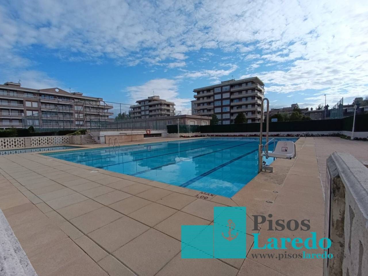 Swimming pool of Flat for sale in Laredo  with Heating, Terrace and Storage room