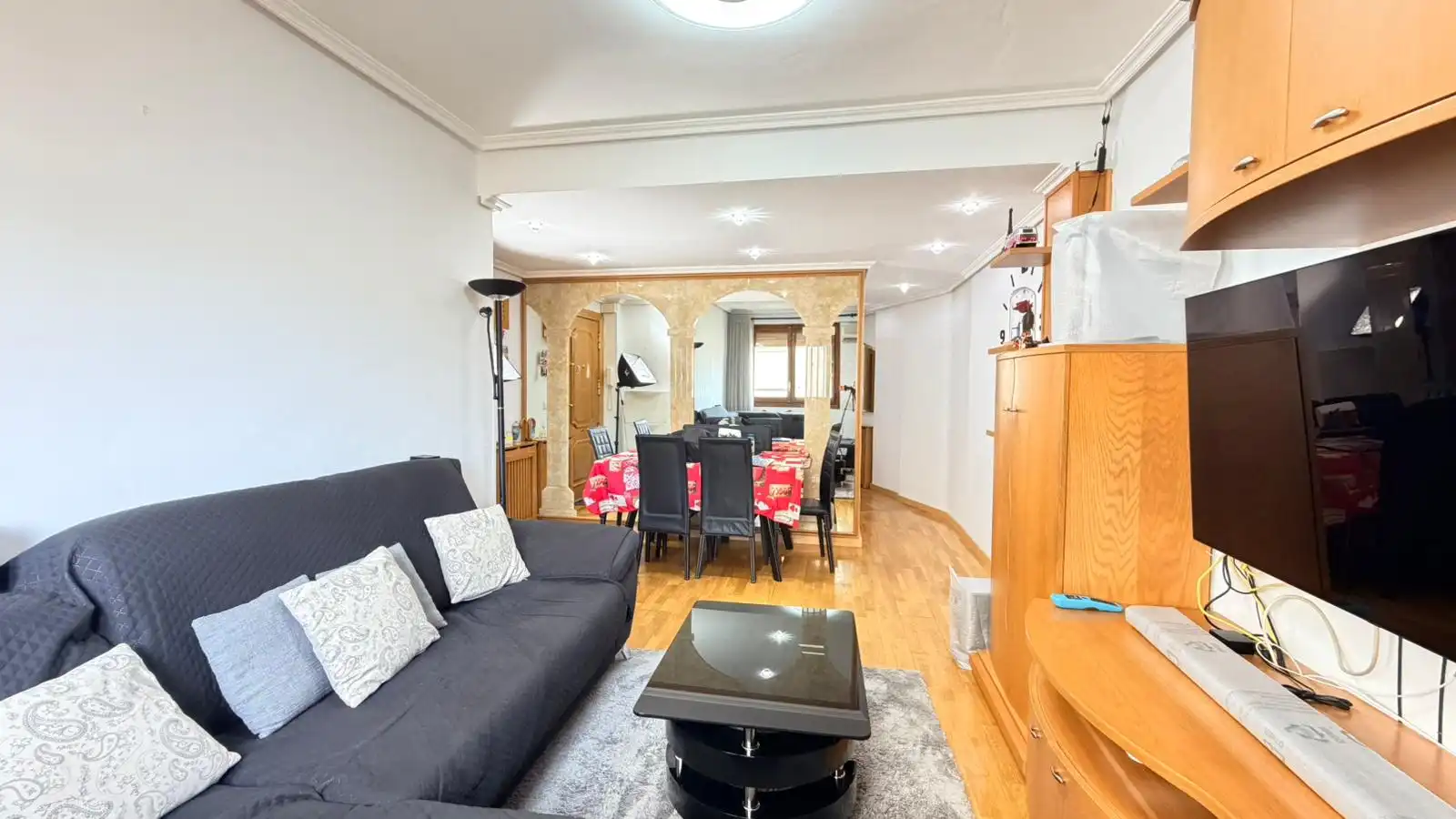 Sala de estar de Piso en venta en Zaragoza con Aire acondicionado, Calefacción y Parquet