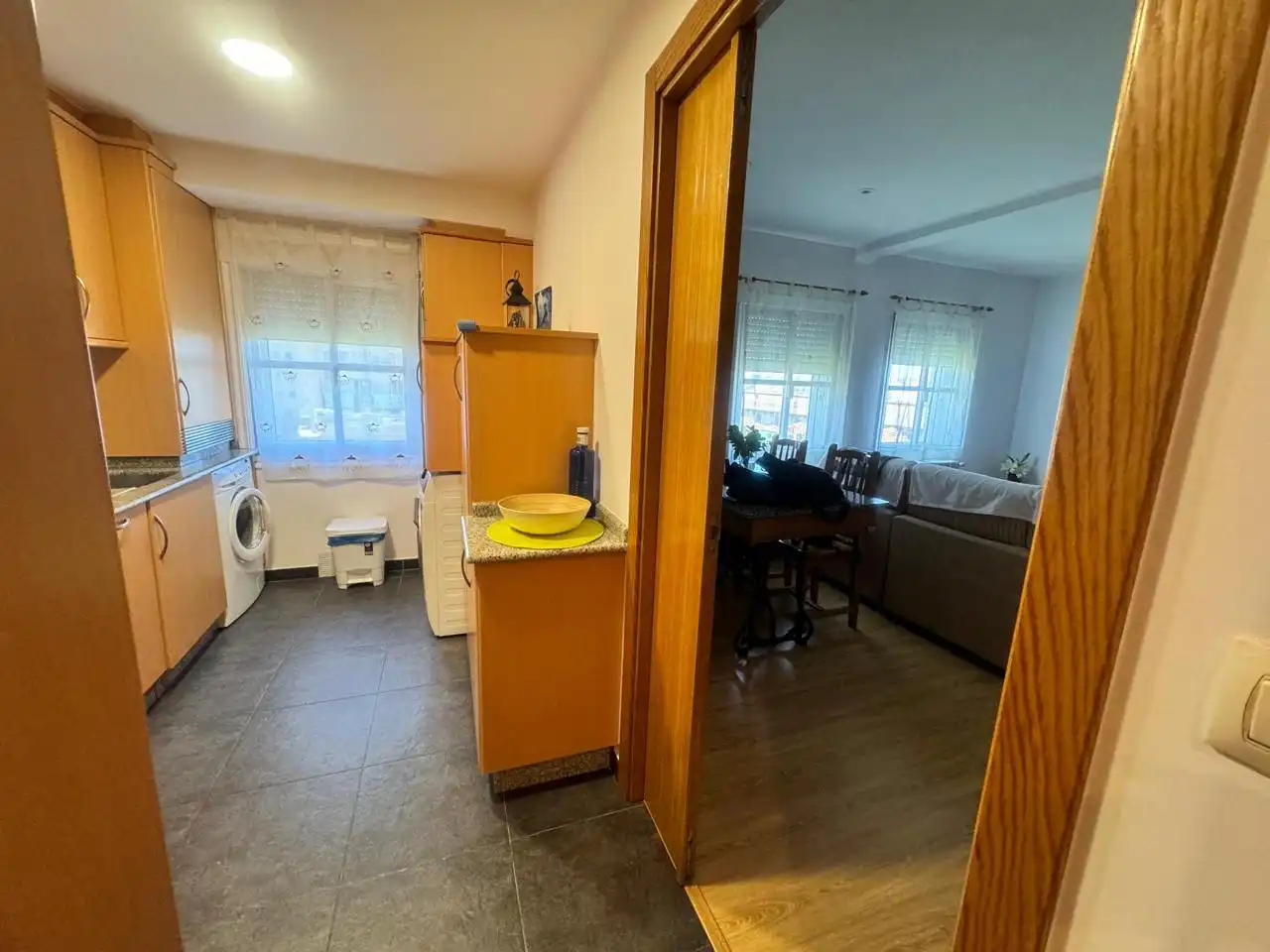 Kitchen of Flat for rent in A Coruña Capital   with Heating and Furnished
