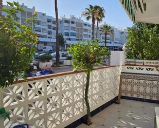 Exterior view of Single-family semi-detached for sale in Torremolinos  with Air Conditioner, Heating and Private garden