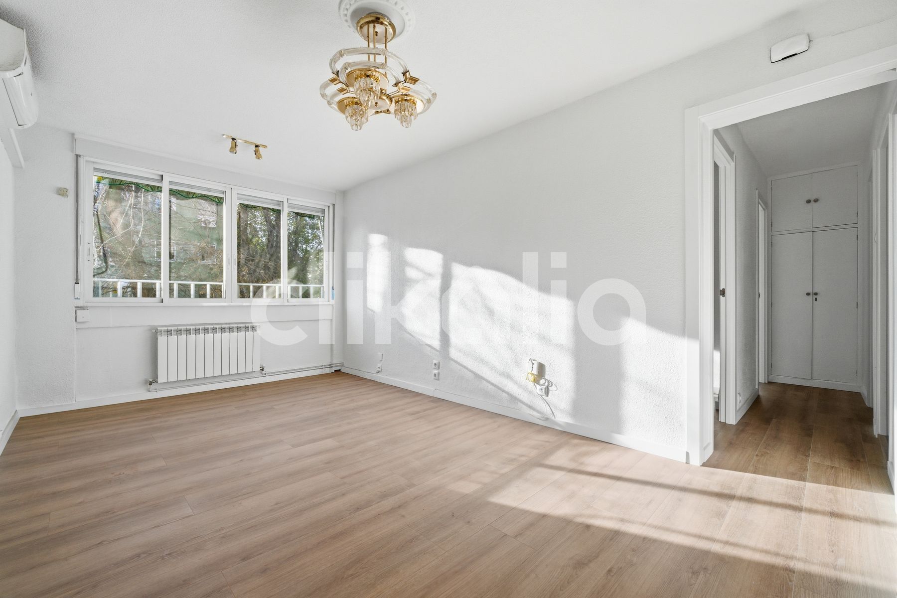 Sala de estar de Piso de alquiler en  Madrid Capital con Aire acondicionado y Calefacción