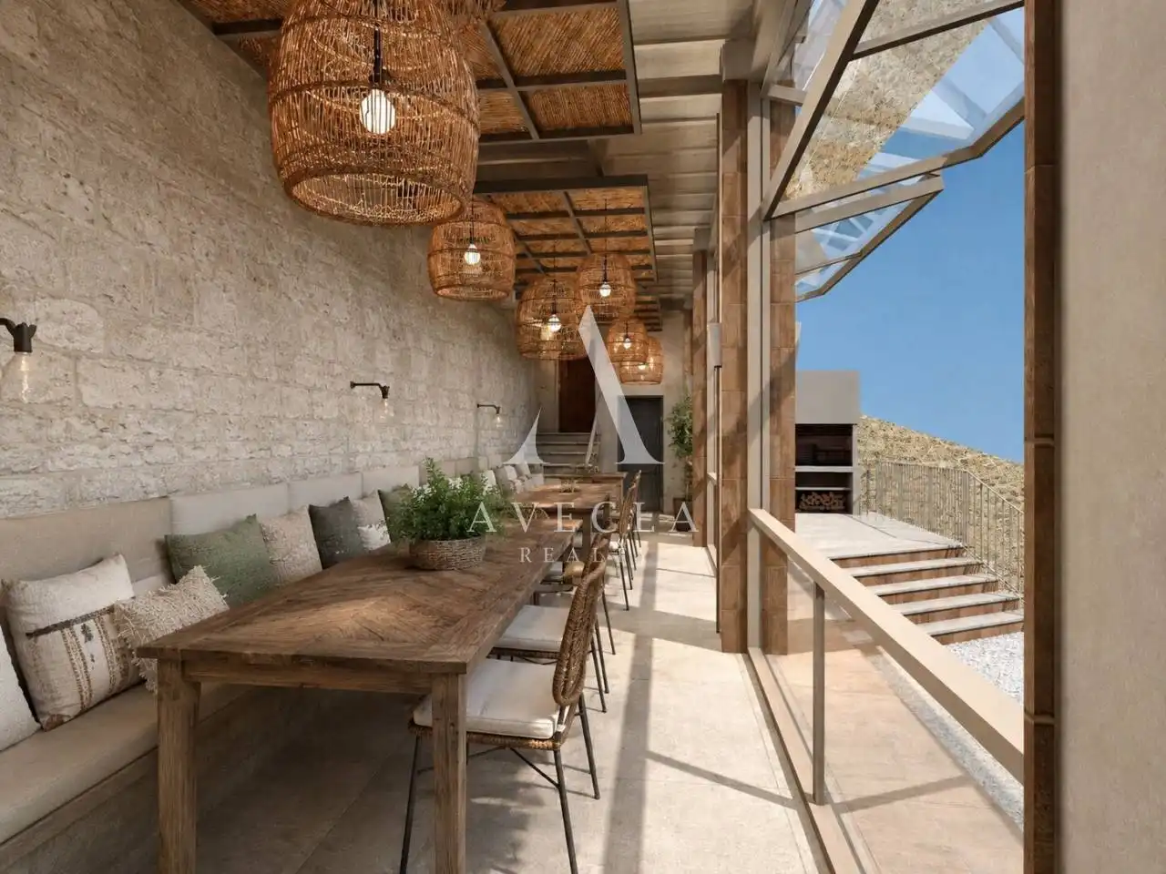 Terrassa de Casa o xalet en venda en Sant Cugat del Vallès amb Jardí privat i Piscina