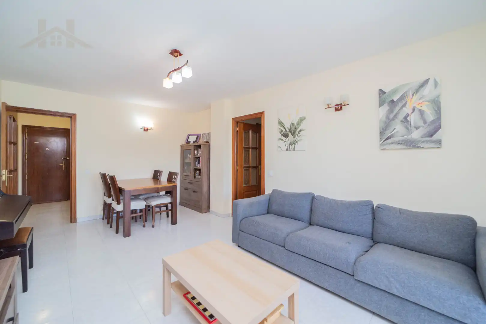Living room of Flat for sale in Móstoles  with Heating, Terrace and Furnished