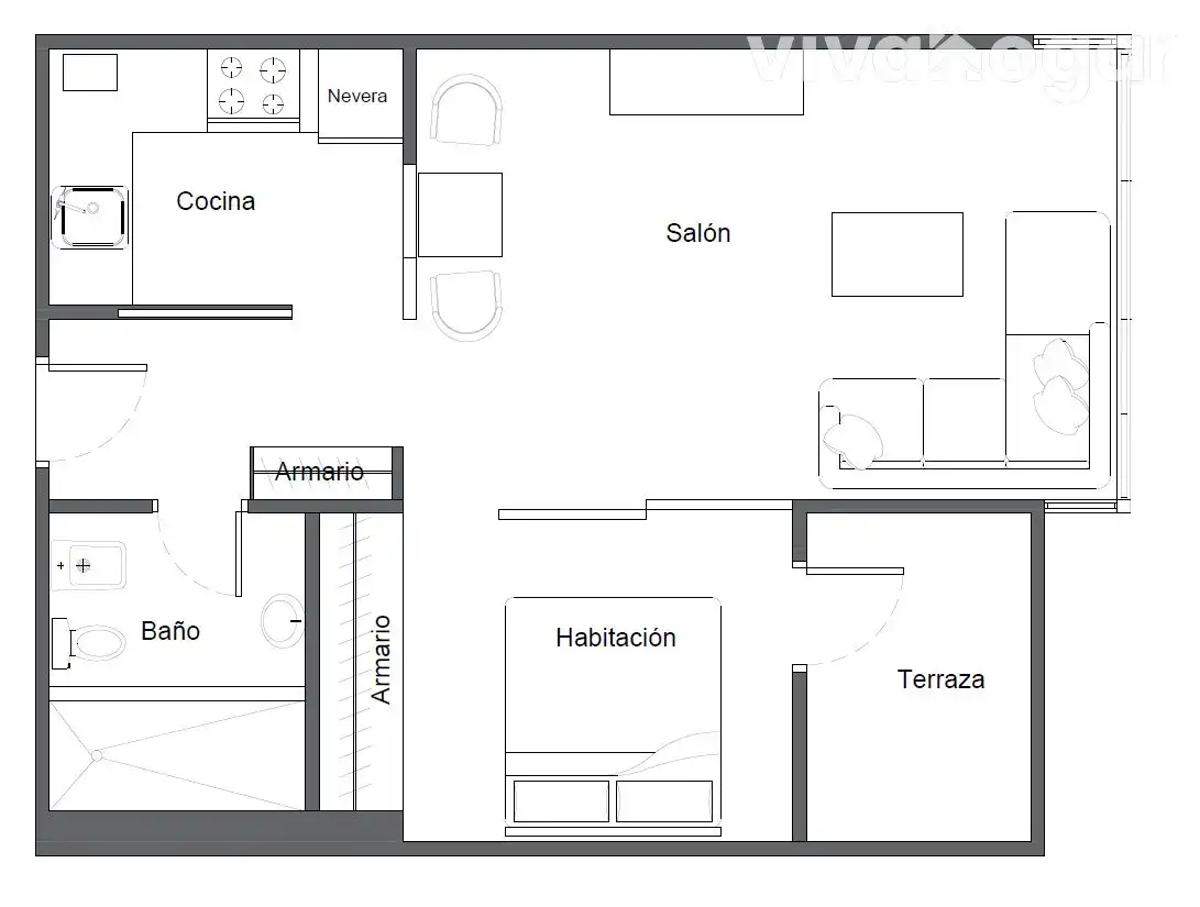 Flat with terrace for sale in Rozas de Puerto Real, imagen 16
