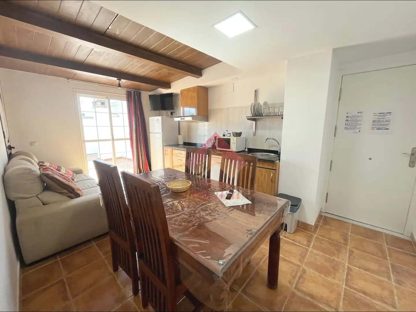 Kitchen of Attic for rent in Ronda  with Air Conditioner, Terrace and Furnished