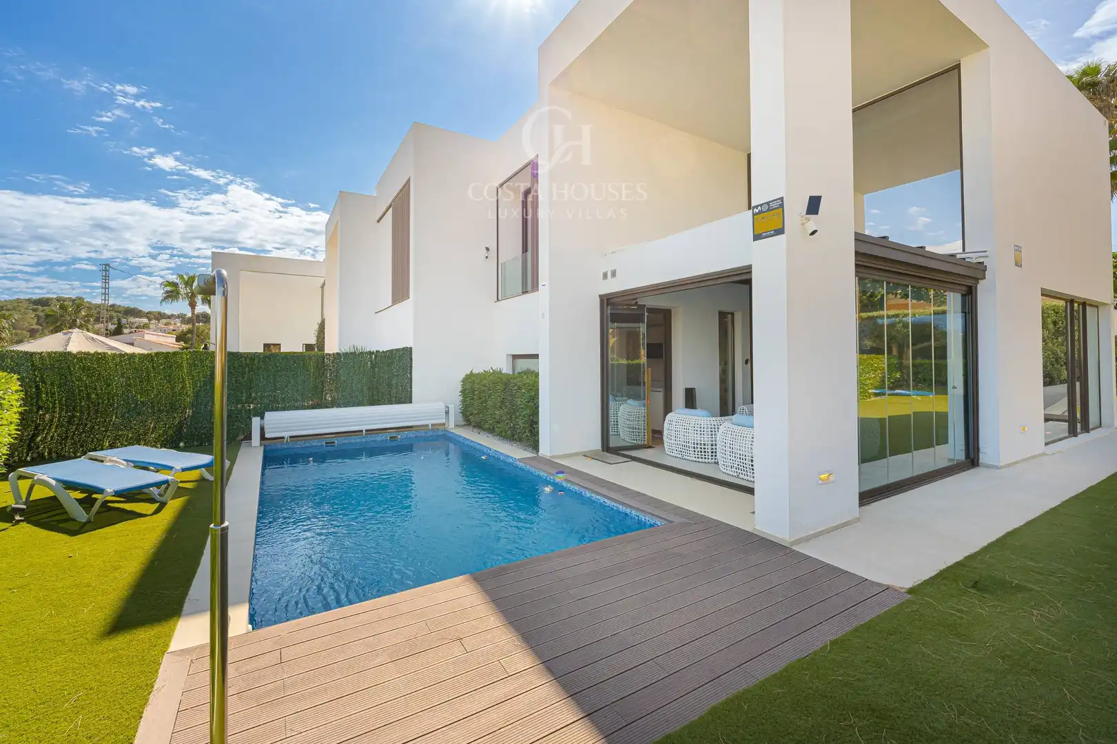 Garden of Houses for sale in Moraira  with Air Conditioner, Heating and Private garden