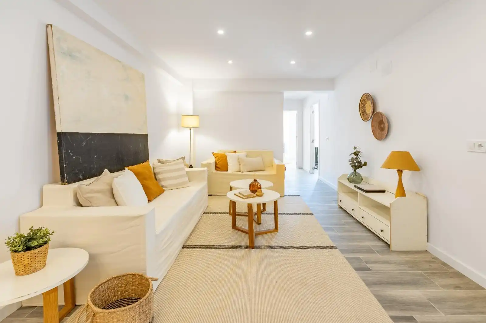 Living room of Flat for sale in Benifaió  with Parquet flooring and Balcony