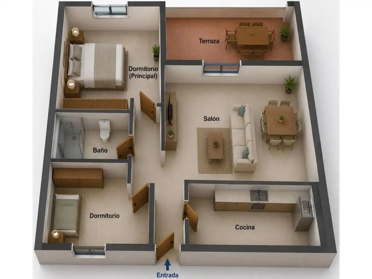Apartamento en venta en Ayamonte con Terraza, Amueblado y Piscina comunitaria