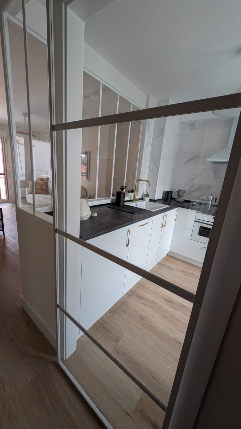 Kitchen of Apartment to rent in Gijón   with Air Conditioner, Heating and Furnished