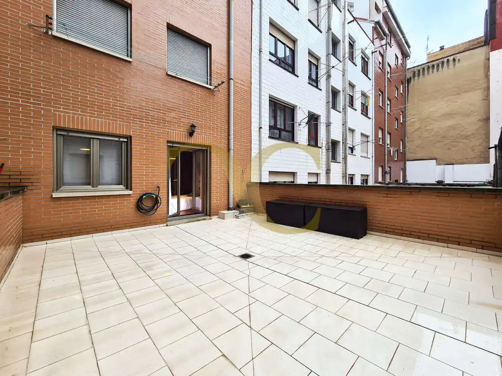 Terrace of Flat for sale in Gijón   with Heating, Terrace and Furnished