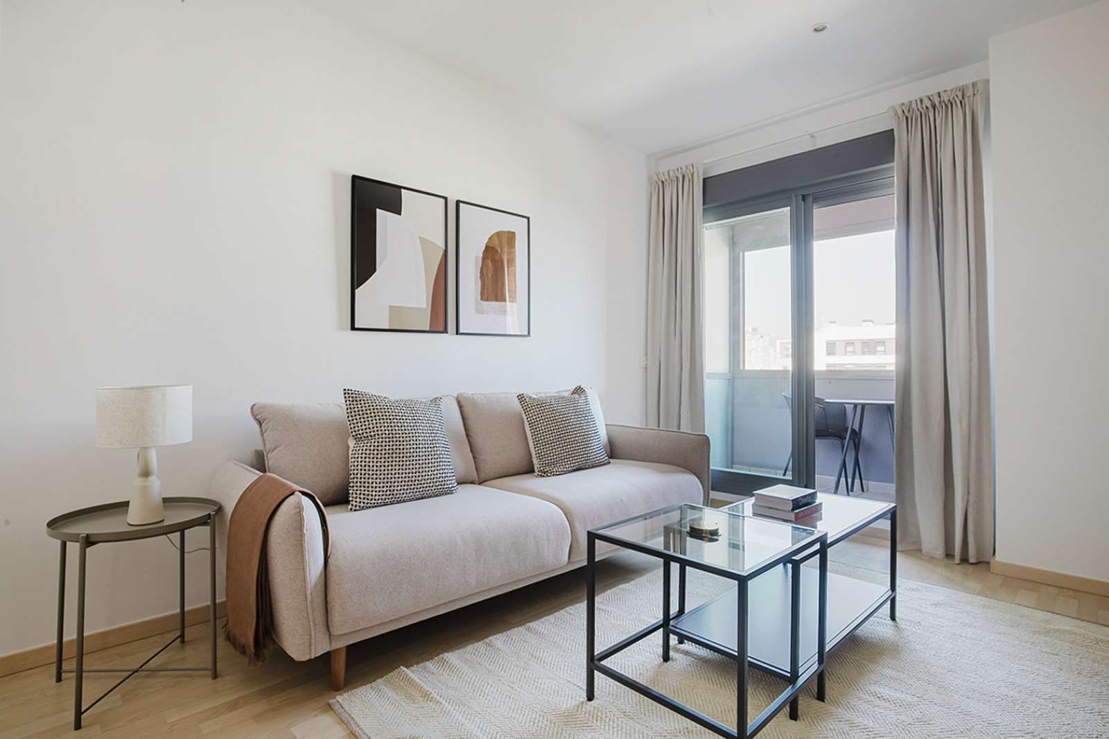 Sala d'estar de Apartament per a compartir en Málaga Capital amb Aire condicionat i Terrassa