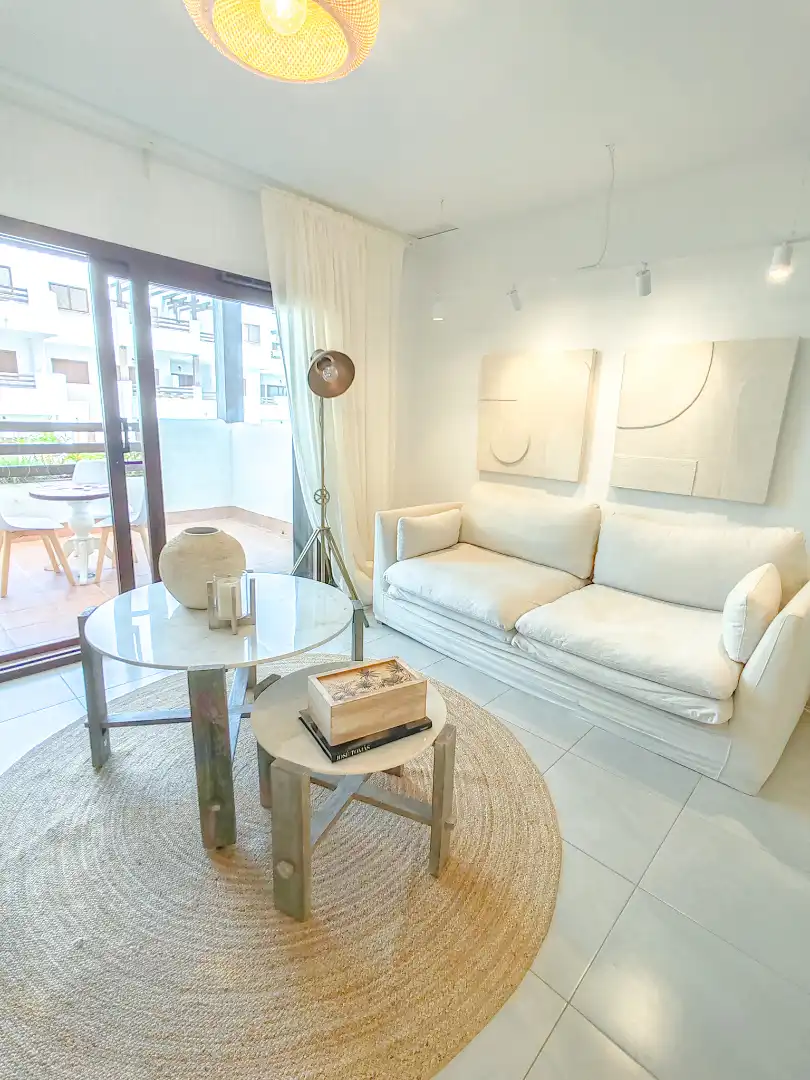 Wohnzimmer von Wohnung zum Verkauf in Pulpí mit Klimaanlage, Heizung und Terrasse