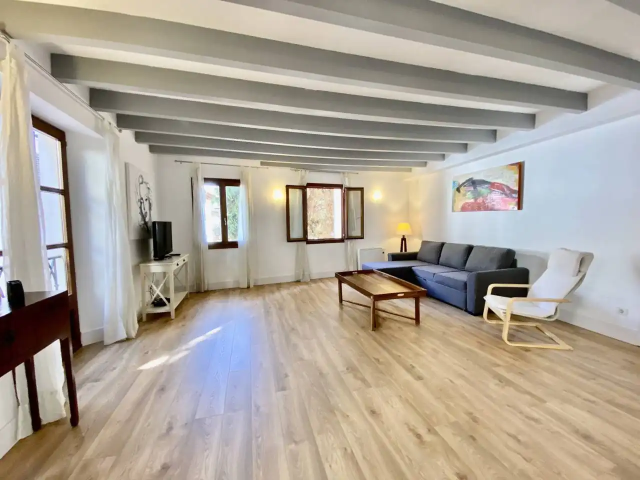 Sala d'estar de Pis en venda en  Palma de Mallorca amb Aire condicionat, Calefacció i Parquet