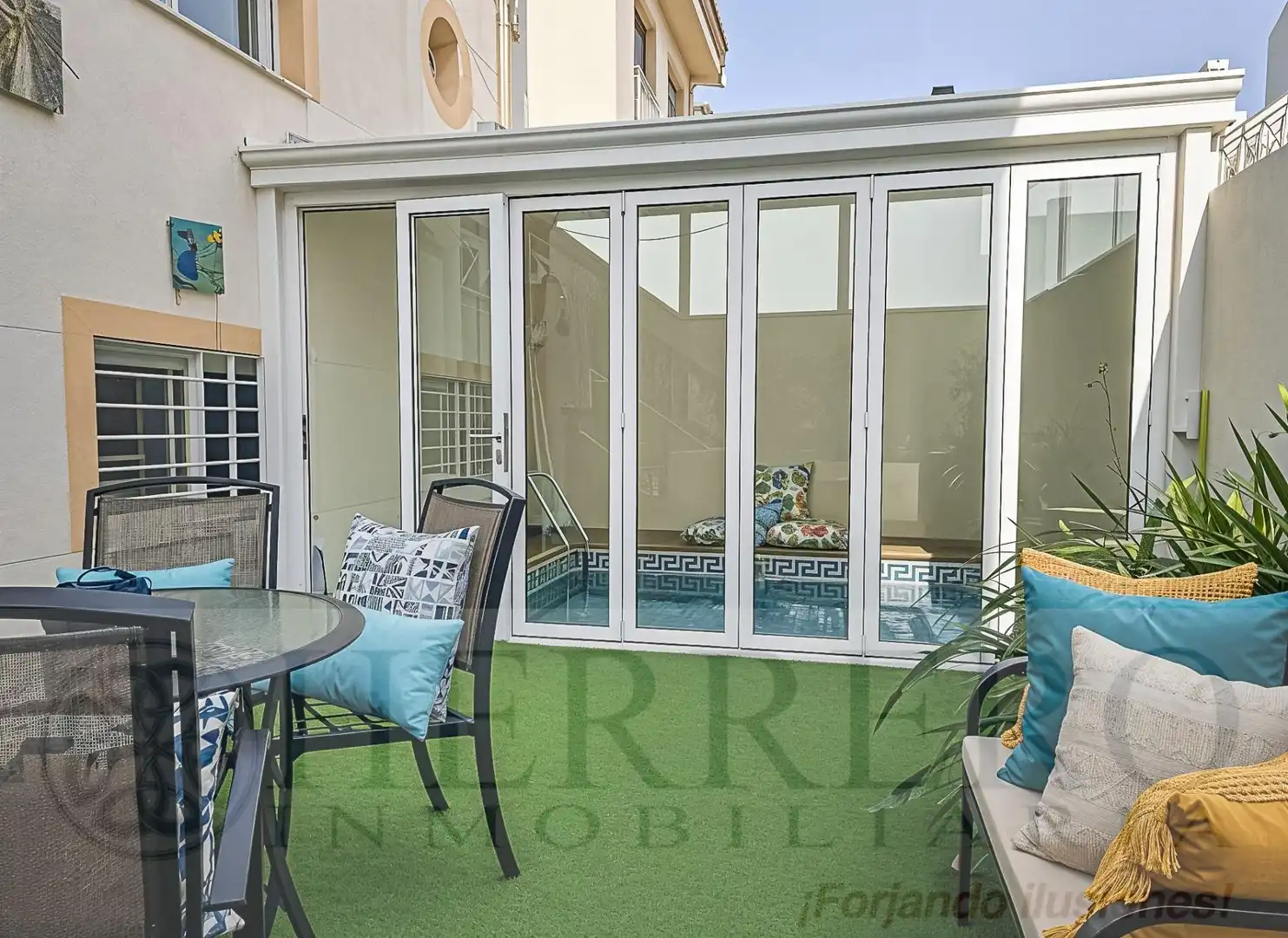 Terraza de Casa o chalet en venta en Gandia con Aire acondicionado, Calefacción y Jardín privado