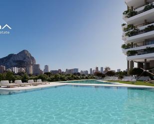 Swimming pool of Apartment for sale in Calpe / Calp  with Air Conditioner, Heating and Private garden