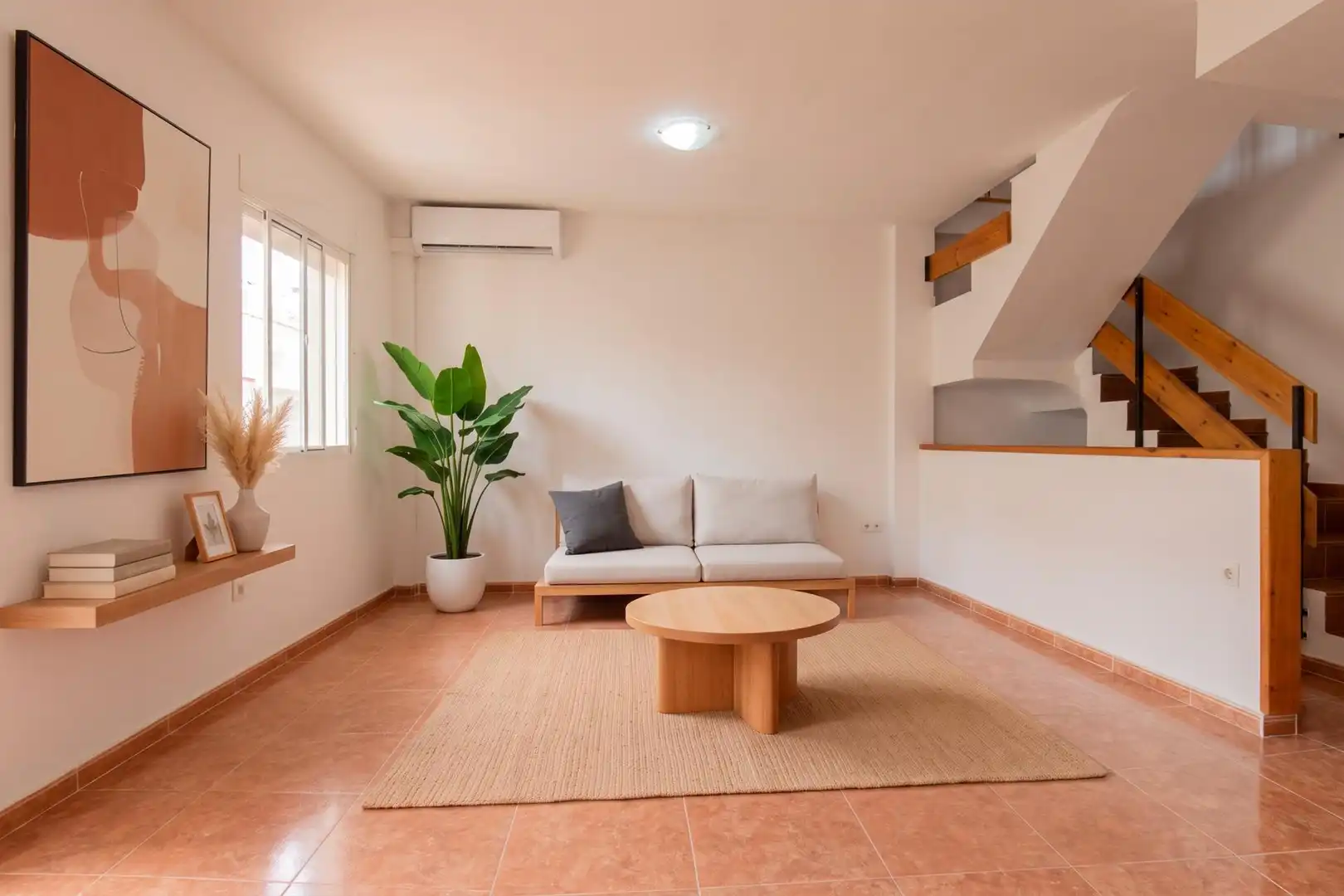 Sala d'estar de Casa adosada en venda en Massamagrell amb Aire condicionat