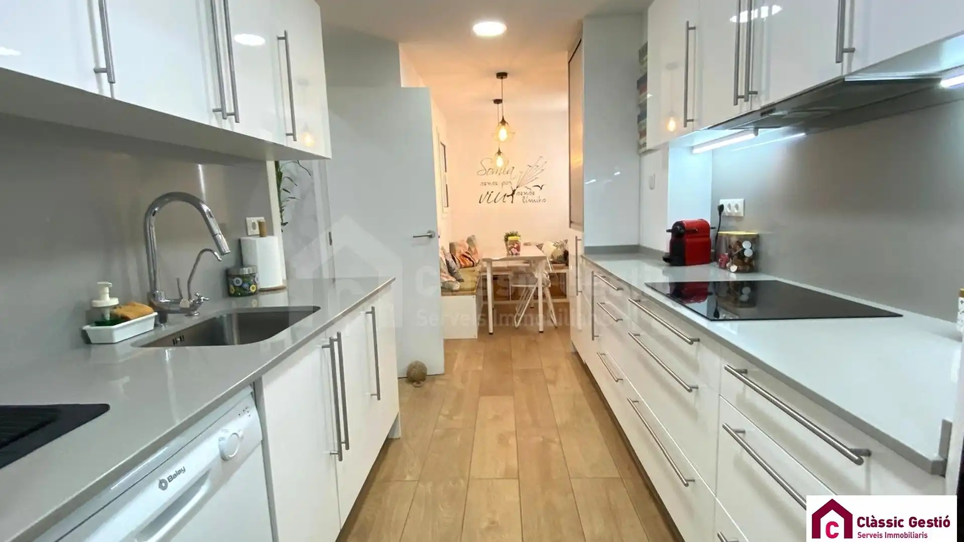 Kitchen of Flat for sale in Terrassa  with Air Conditioner, Heating and Balcony
