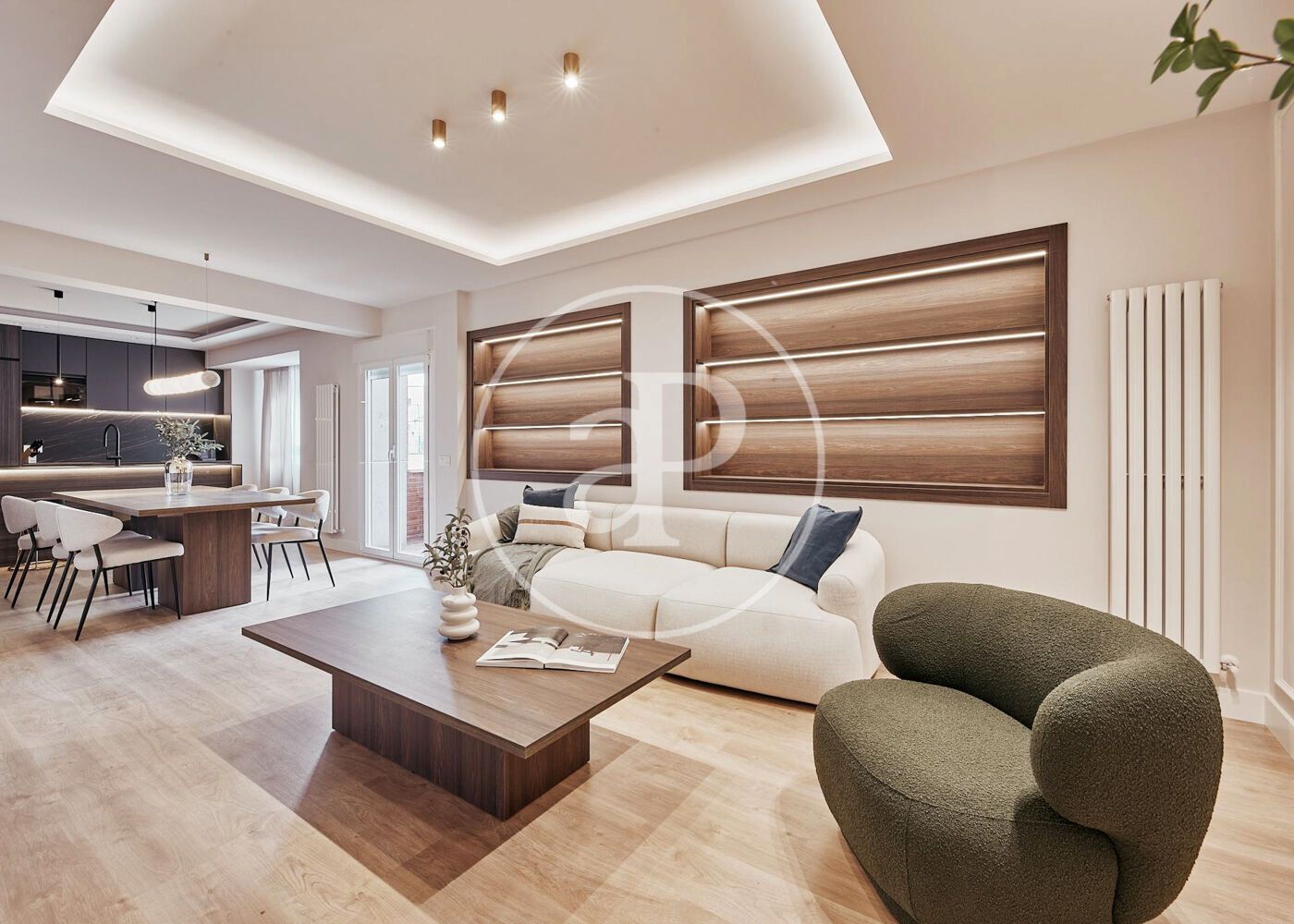 Living room of Flat for sale in  Madrid Capital  with Air Conditioner, Heating and Storage room