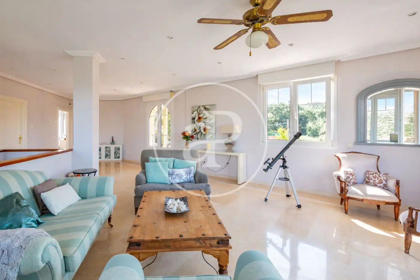 Living room of Houses for sale in Venturada  with Heating, Private garden and Terrace