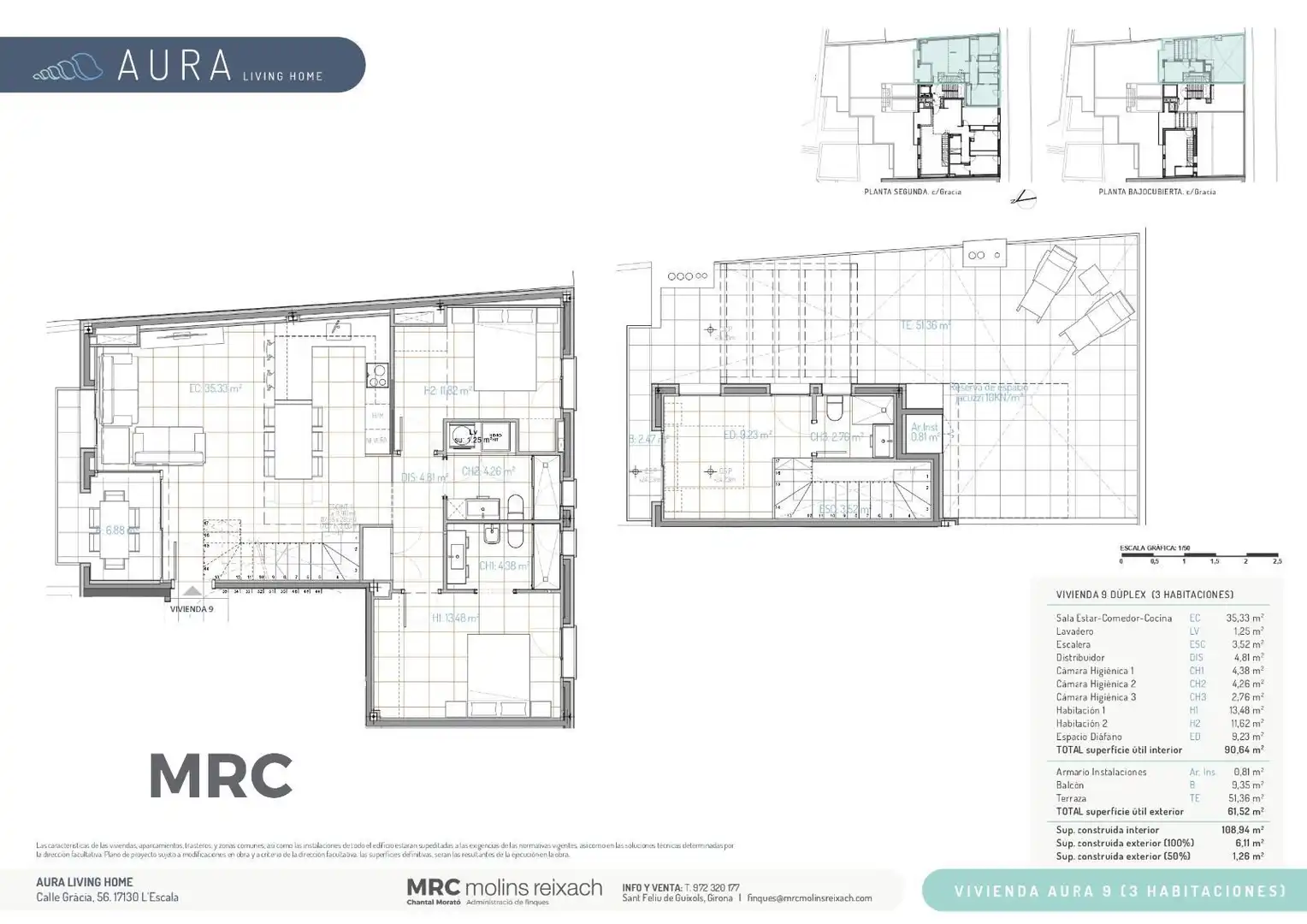 Wohnung zum Verkauf in L'Escala mit Klimaanlage und Terrasse