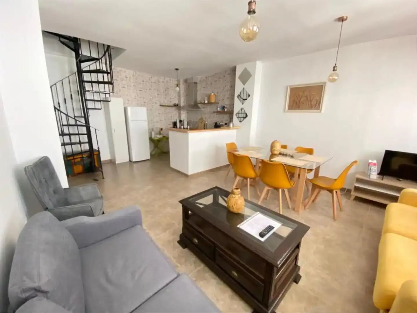 Wohnzimmer von Maisonette zum Verkauf in Ronda mit Klimaanlage