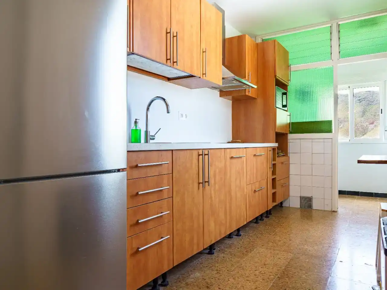 Kitchen of Flat for share in Agaete  with Private garden and Furnished