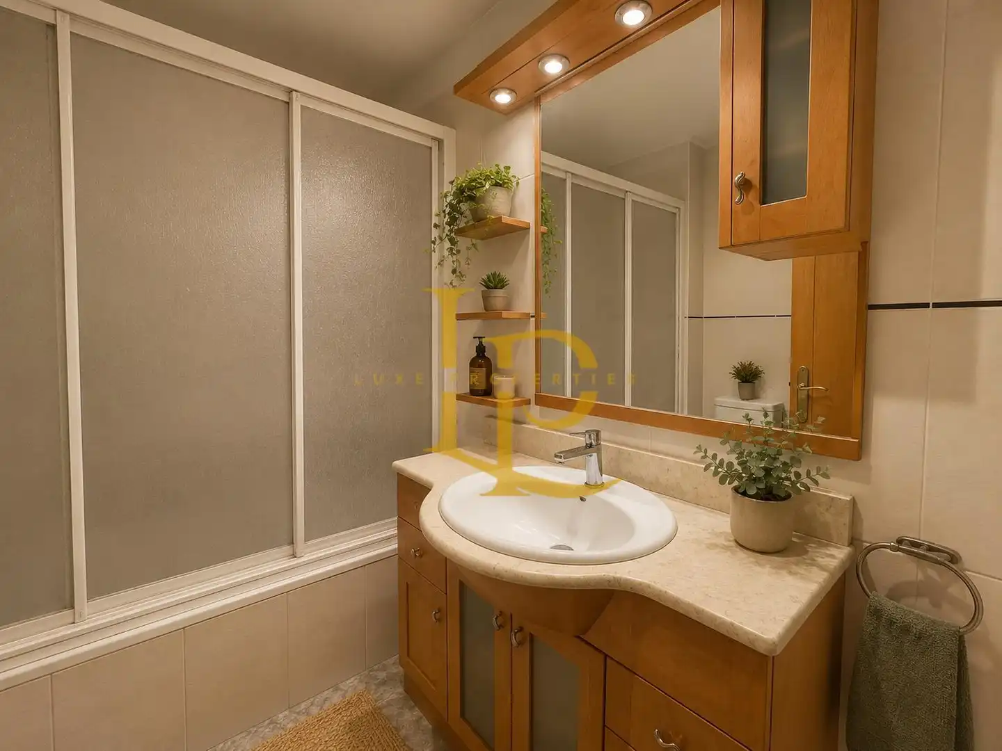 Badezimmer von Wohnung zum Verkauf in Rubí mit Klimaanlage, Heizung und Möbliert