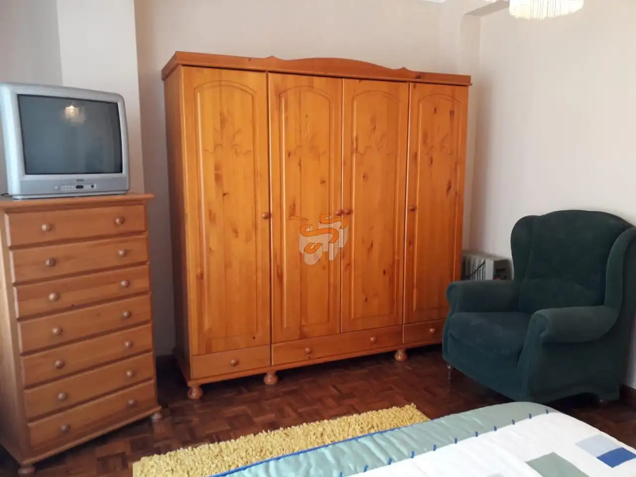 Schlafzimmer von Wohnung zur Miete in Ferrol mit Terrasse und Möbliert