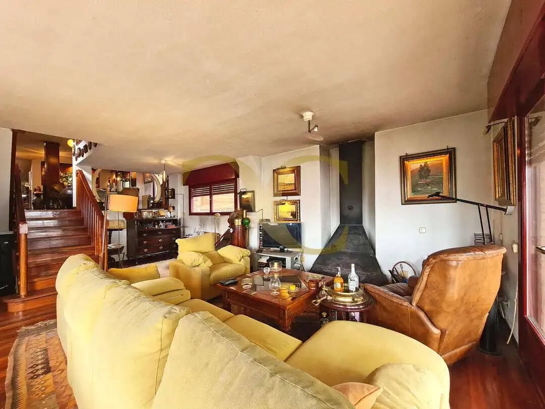 Living room of Houses for sale in Gijón   with Heating, Private garden and Terrace