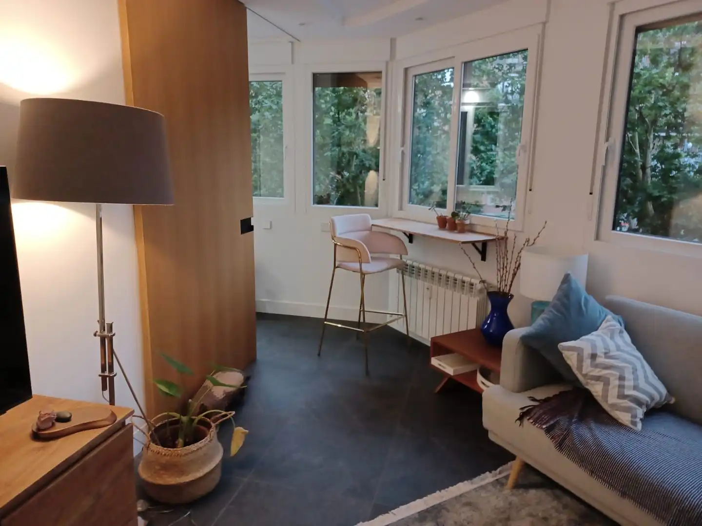 Living room of Flat for rent in Madrid  with Air Conditioner, Heating and Terrace